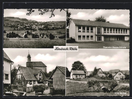 AK Heubach /Rhön, Theodor-Heuss-Schule, Alte Mühle, Kirche  - Rhoen