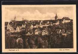 AK Marbach Am Neckar, Gesamtansicht Mit Dem Schloss Von Westen Aus  - Marbach