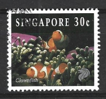 SINGAPOUR. N°691 Oblitéré De 1993. Poisson-clown. - Vissen