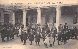 AIX-en-PROVENCE (Bouches-du-Rhône) - Lycée De Jeunes Filles - Cour Du Midi - Ecrit 1931 (2 Scans) - Aix En Provence
