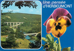Postcard Belgium Herbeumont City Signbridges And Flower - Herbeumont