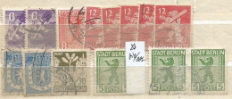 Germany - Allied Occupatio BERLIN Zone - Small Lot Used Pcs Incl. ZigZag Perfoartion - Autres & Non Classés