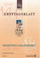 Germany Deutschland 1998-31 Manfred Hausmann, German Writer, Lay Preacher, Canceled In Bonn - 1991-2000