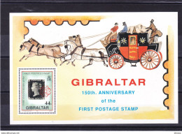 GIBRALTAR 1990 PREMIER TIMBRE POSTE Yvert BF 14, Michel Block 15 NEUF** MNH Cote 6 Euros - Gibraltar