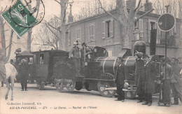 AIX-en-PROVENCE (Bouches-du-Rhône) - Le Corso - Rachat De L'Ouest - Train, Locomotive, Tramway - Voyagé 1908 (2 Scans) - Aix En Provence