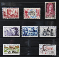 FRANCE 1950/1959 - Lot De 8 Timbres N° 942-955-1008-1034-1052-1063-1151-1191 - Infime Trace De Charnière - Neufs