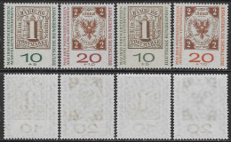 Germania Germany 1959 BRD Stamp Exhibition INTERPOSTA 4val Mi N.310-311 Complete Set MNH ** - Unused Stamps