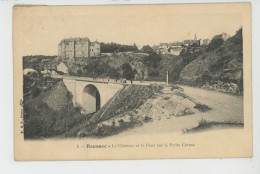 BOUSSAC - Le Château Et Le Pont Sur La Petite Creuse - Boussac
