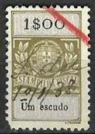 Fiscal/ Revenue, Portugal - Estampilha Fiscal -|- Série De 1929 - 1$00 - Oblitérés