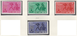 VIETNAM Süd  204-207, Postfrisch **, Weltflüchtlingsjahr, 1960 - Vietnam