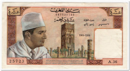 MOROCCO,10 DIRHAMS,1965,SIGN 3,P.54c,VF+ - Morocco