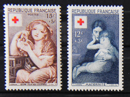 FRANCE 1954 - Croix Rouge N° 1006-1007 - Infime Trace De Charnière - Neufs