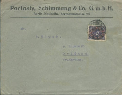 ALLEMAGNE  LETTRE A ENTETE 20D BERLIN POUR ORLEANS ( LOIRET ) DE 1922  LETTRE COVER - Lettres & Documents