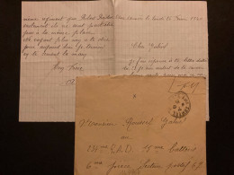 LETTRE En FM OBL.27-2 40 POSTE AUX ARMEES Pour Gabriel ROUSSEL 234me RAD 15me Batterie 6me Pièce SP 67 - 2. Weltkrieg 1939-1945