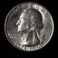  Etats-Unis / USA, Jefferson, Quarter Dollar, 1976, Denver, Cu-N (Copper-Nickel), NC (UNC),
KM#204 - 1932-1998: Washington