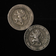 Belgique / Belgium Lot (2) : 5 Centimes - 1862 & 5 Centimes - 1894  - 5 Cents