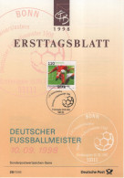 Germany Deutschland 1998-29 Fussbllmeister Fussball Football, Canceled In Bonn - 1991-2000