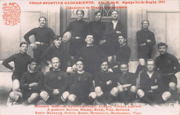 AIX-en-PROVENCE (Bouches-du-Rhône) - Union Sportive Gadzarienne - Equipe 1re De Rugby 1913 - Carte-Photo Henry Ely - Aix En Provence