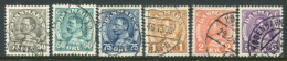 DENMARK 1934 King Christian X Definitive Used.  Michel 210-14 - Used Stamps