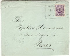 COLOMBIA 1920 LETTER SENT FROM BOLIVAR TO PARIS /PART OF COVER/ - Colombie
