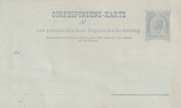 ÖSTERREICH - 1890, Rohrpost Ganzsache RP12 - Postkarten