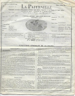 Contrat D'assurance Incendie Vie Accidents La Paternelle 1931 - 1900 – 1949