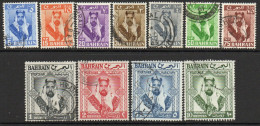 Bahrain 1960 Definitives Set Of 11, Used, SG 117/127 (F) - Bahreïn (1965-...)