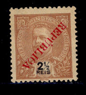 ! ! Portuguese India - 1914 D. Carlos Local Republica 2 1/2 R (ERROR 1) - Af. 274 - NGAI - Inde Portugaise