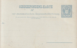 ÖSTERREICH - 1890, Rohrpost Ganzsache RP11 - Cartes Postales