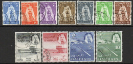 Bahrain 1964 Definitives Set Of 11, Used, SG 128/38 (F) - Bahreïn (1965-...)