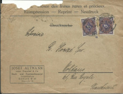 ALLEMAGNE  LETTRE A ENTETE 40M BERLIN POUR ORLEANS ( LOIRET )   DE 1922  LETTRE COVER - Briefe U. Dokumente