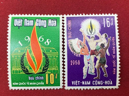 Stamps Vietnam South (Anée De Droite Humains- 10/12/1968) -GOOD Stamps- 1 Set/2pcs - Viêt-Nam