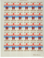 Iles Feroe -  1979  Feuillet 30 Vignettes Jol - Noel -  CCouple - Soleil - Neufs** - MNH - Féroé (Iles)