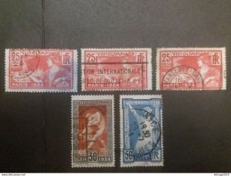 FRANCE FRANCIA 1924 JEUX OLYMPIQUES CAT. YVERT. 184 - 185 - 186 - Used Stamps