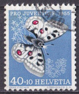 (Schweiz 1955) Schmetterling Parnassius Apollo O/used (A4-1) - Butterflies