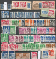 Germany Allied Occupation - BIZONE Buildings Issue + Notopfer  - Small Lot Of Used Wuth Variety, Both Perforations, Etc - Autres & Non Classés