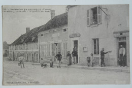 Cpa 1919 Environs De St Sauveur Yonne LAINSECQ La Mairie Le Bureau De Poste - MAY13 - Saint Sauveur En Puisaye