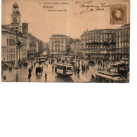 ESPAGNE MADRID Puerta Del Sol Tramway 1907 - Madrid