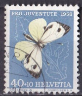 (Schweiz 1956) Schmetterling Pieris Brassicae O/used (A4-1) - Papillons