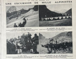 1912 ALPINISME - UNE EXCURSION DE MILLE ALPINISTES - CLUB ALPIN ITALIEN - SAINT THÉODULE - VALLÉE D'AYAS - LE BREUIL - 1900 - 1949