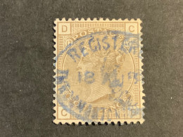1880 Queen Victoria 4d Grey Brown 17 Used Wmk Imp Crown Registered Oval Cancel (S 947) - Used Stamps