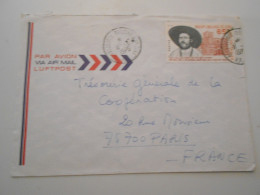 Haute-volta , Lettre De Ouagadougou 1976 Pour Paris - Obervolta (1958-1984)