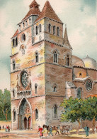 46-Cahors-La Cathédrale Saint Etienne (XIe Siècle) - éditeur : M. Barré & J. Dayez - Illustrateur : Barday - 1944-1951 - Cahors