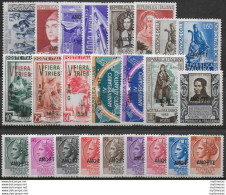 1953 Trieste A Annata Completa 24v. MNH Sassone N. 163/87 - Other & Unclassified