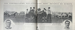1912 FOOTBALL RUGBY - LES FOOTBALLEURS SUD - AFRICAINS SONT REVENUS EN EUROPE - DEVRON - LA VIE AU GRAND AIR - 1900 - 1949