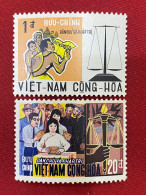 Stamps Vietnam South (Démoncratie Constitutionelle - 9/6/1969) -GOOD Stamps- 1 Set/2pcs - Viêt-Nam