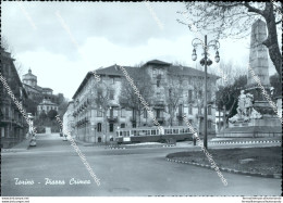 Cg324 Cartolina Torino Citta' Piazza Crimea Tram Piemonte - Other & Unclassified