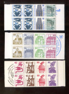 "BERLIN" 1974 Ff., 3 Bessere Markenheftchen ** (A2175) - Postzegelboekjes