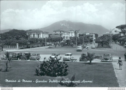 Cg341 Cartolina Marina Di Massa Giardini Pubblici Sfondo Monti Apuani - Massa
