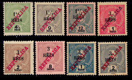 ! ! Portuguese India - 1914 D. Carlos W/OVP (Complete Set) - Af. 295 To 302 - MH & No Gum (ns187) - Portugees-Indië